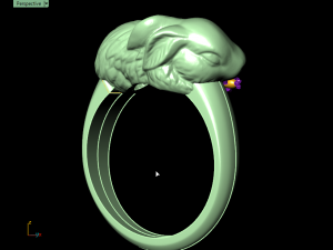rabbit ring 3D Print Model