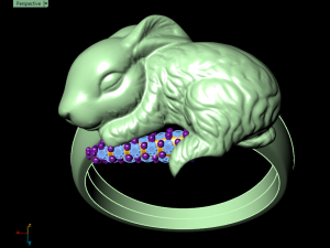 rabbit ring 3D Print Model
