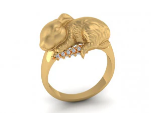 rabbit ring 3D Print Model