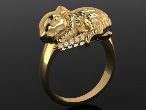 rabbit ring 3D Print Model
