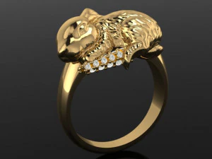 rabbit ring 3D Print Model