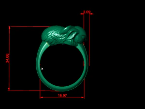rabbit ring 3D Print Model