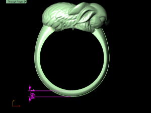 rabbit ring 3D Print Model