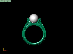 pearl ring 02 3D Print Model