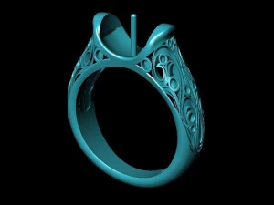 pearl ring 02 3D Print Model