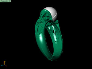 pearl ring 02 3D प्रिंट मॉडल