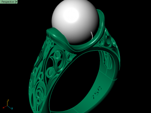 pearl ring 02 3D प्रिंट मॉडल