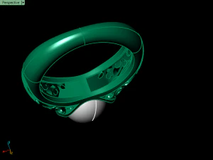 pearl ring 02 3D Print Model