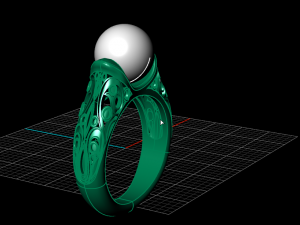 pearl ring 02 3D प्रिंट मॉडल