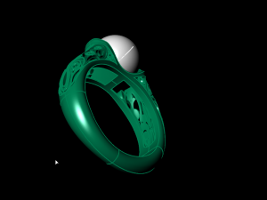 pearl ring 02 3D प्रिंट मॉडल