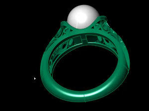 pearl ring 02 3D Print Model