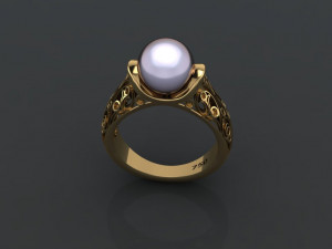 pearl ring 02 3D प्रिंट मॉडल