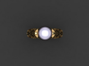 pearl ring 02 3D प्रिंट मॉडल