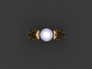 pearl ring 02 3D Print Model