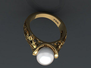 pearl ring 02 3D प्रिंट मॉडल