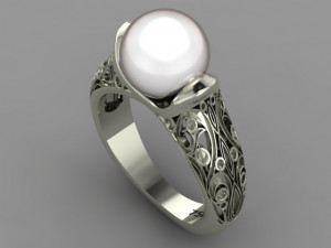 pearl ring 02 3D प्रिंट मॉडल