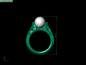 pearl ring 02 3D Print Model