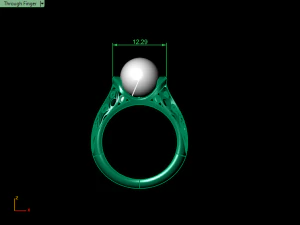 pearl ring 02 3D Print Model