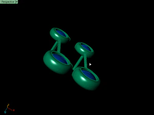 cluster earrings02 3D Print Model