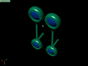 cluster earrings02 3D Print Model