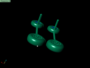 cluster earrings02 Model Cetak 3D