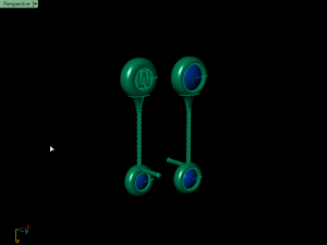 cluster earrings02 Model Cetak 3D