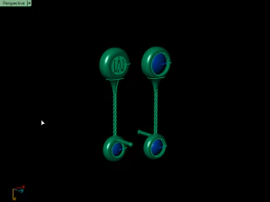 cluster earrings02 3D Print Model