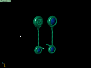 cluster earrings02 Model Cetak 3D