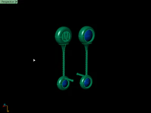 cluster earrings02 3D Print Model