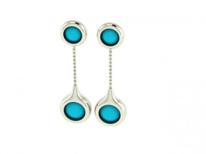 cluster earrings02 Model Cetak 3D