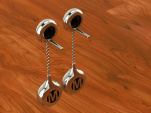 cluster earrings02 Model Cetak 3D