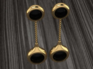 cluster earrings02 3D Print Model