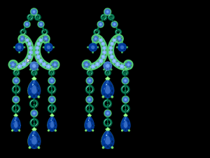cluster earring 3D Baskı Modeli