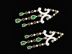 cluster earring 3D Baskı Modeli