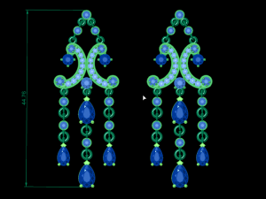 cluster earring 3D Baskı Modeli