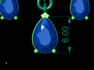 cluster earring 3D Baskı Modeli