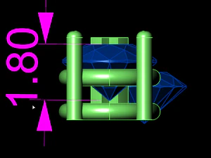 クラスターイヤリング 3Dプリントモデル