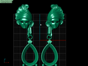mask earring 3D Baskı Modeli