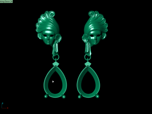 mask earring 3D Baskı Modeli
