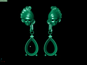 mask earring 3D Print Model
