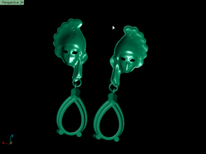 mask earring 3D Baskı Modeli