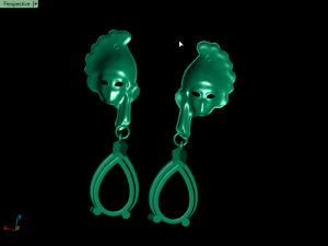 mask earring 3D Print Model