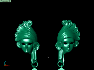 mask earring 3D Baskı Modeli