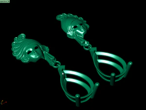 mask earring 3D Print Model