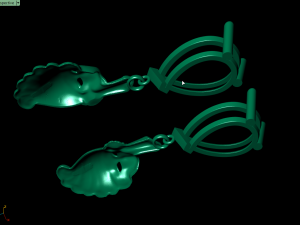 mask earring 3D Baskı Modeli