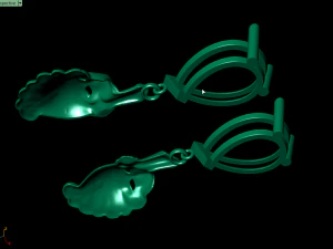 mask earring 3D Print Model