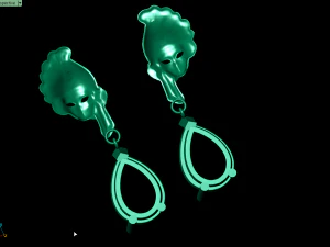 mask earring 3D Print Model