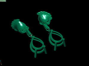 mask earring 3D Baskı Modeli