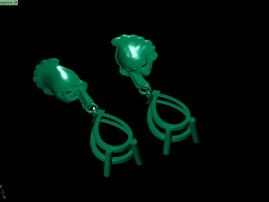 mask earring 3D Print Model