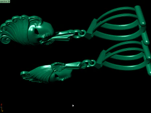 mask earring 3D Print Model